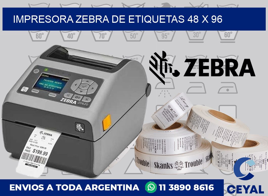Impresora Zebra de etiquetas 48 x 96