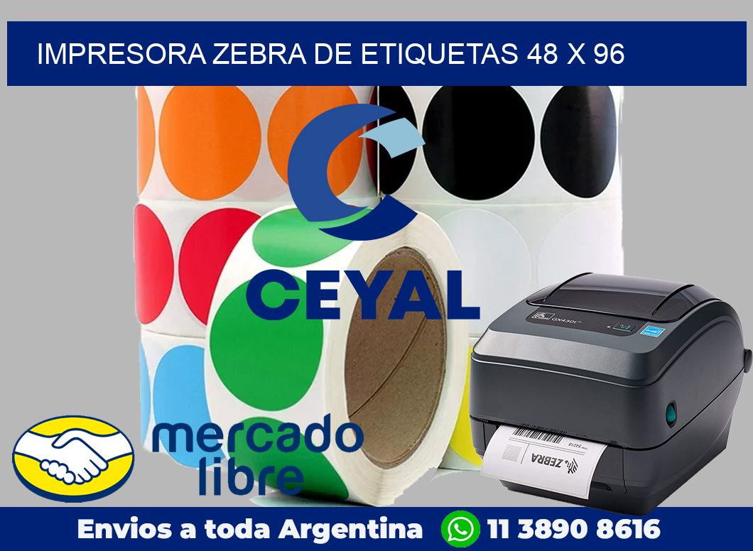 Impresora Zebra de etiquetas 48 x 96