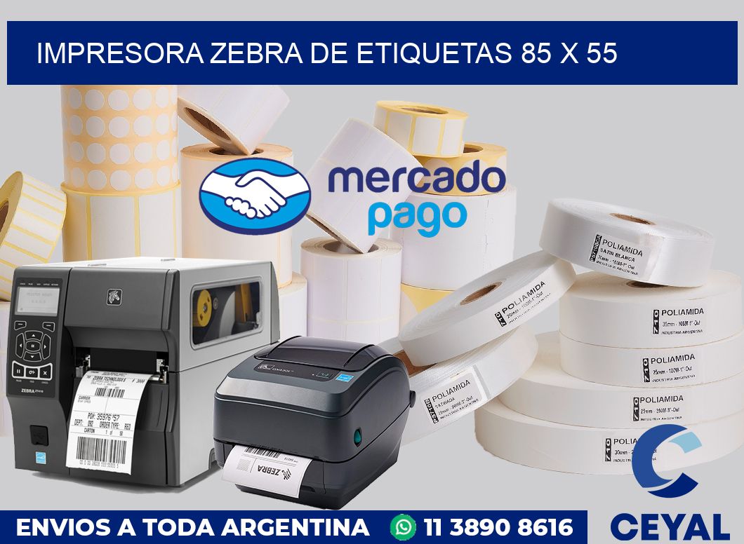 Impresora Zebra de etiquetas 85 x 55