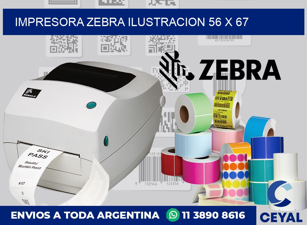 Impresora Zebra ilustracion 56 x 67