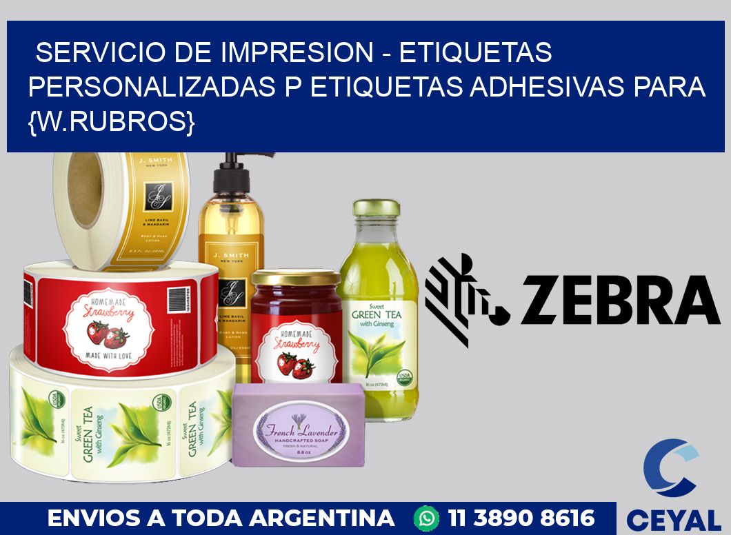 Servicio de impresion - Etiquetas personalizadas p Etiquetas adhesivas para Importadores de bijouterie