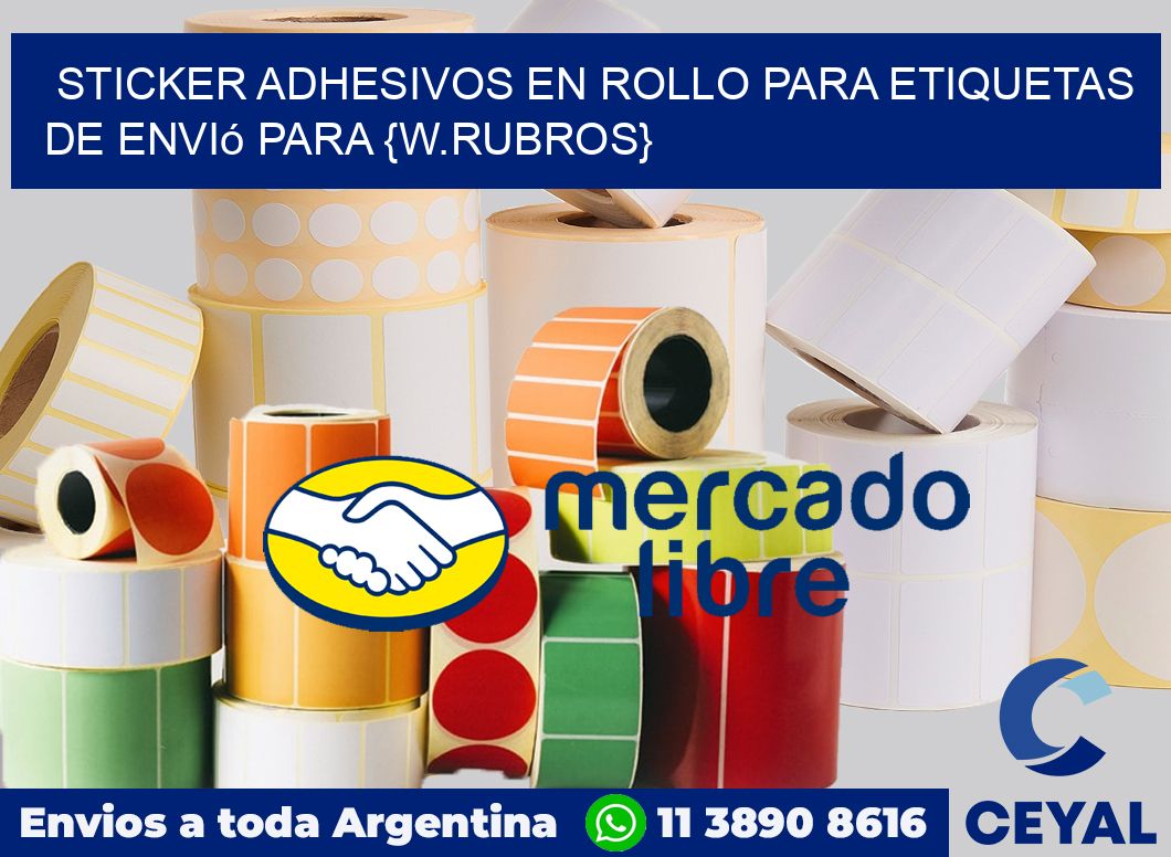Sticker adhesivos en rollo para Etiquetas de envió para Ropa en general