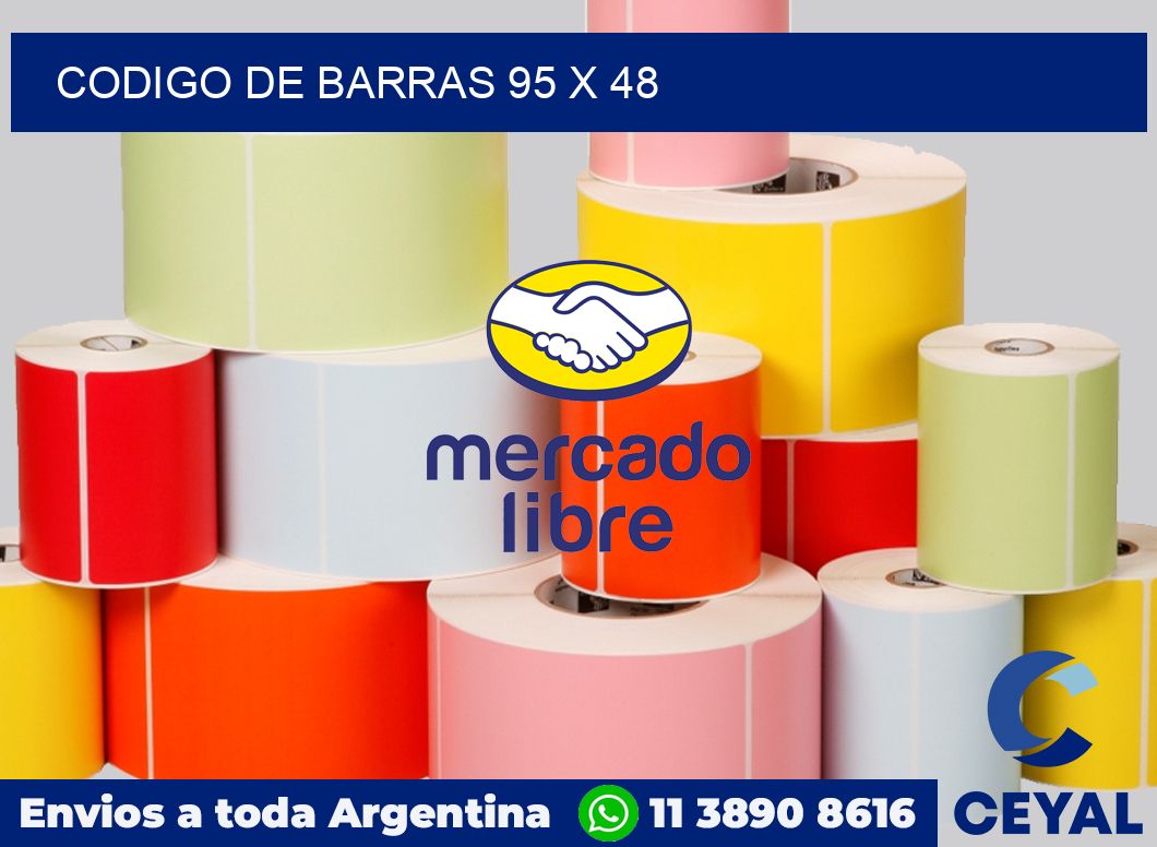 codigo de barras 95 x 48