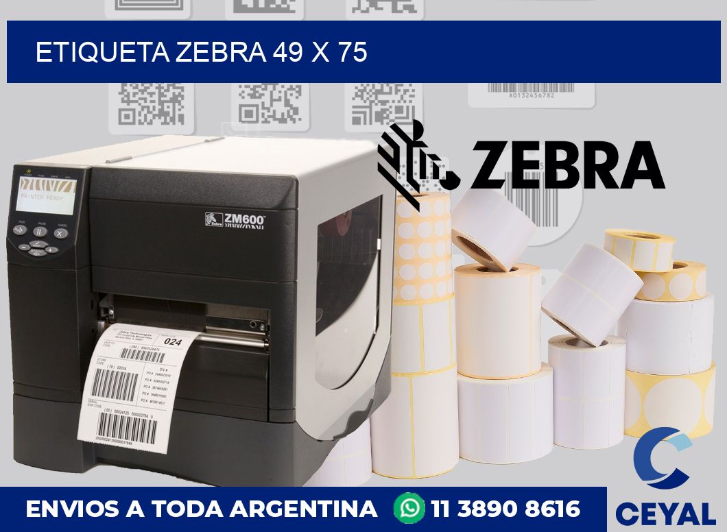 etiqueta zebra 49 x 75