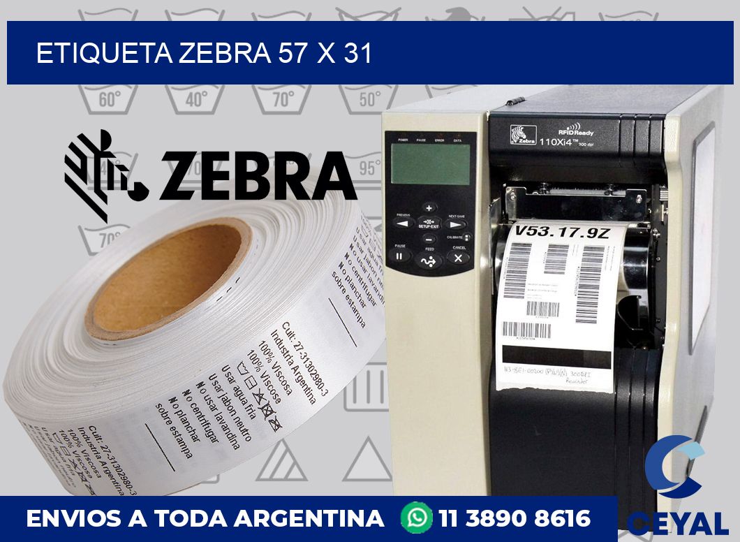 etiqueta zebra 57 x 31