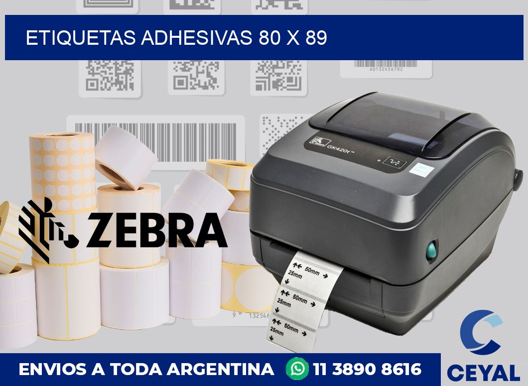 etiquetas adhesivas 80 x 89