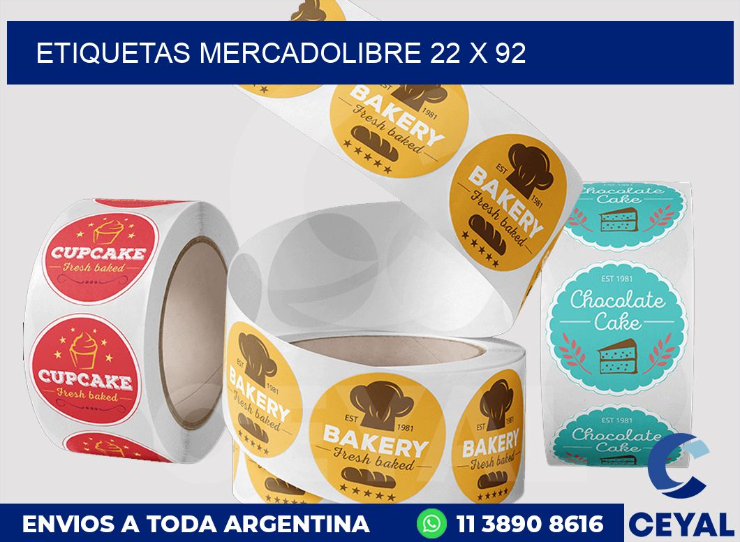 etiquetas mercadolibre 22 x 92