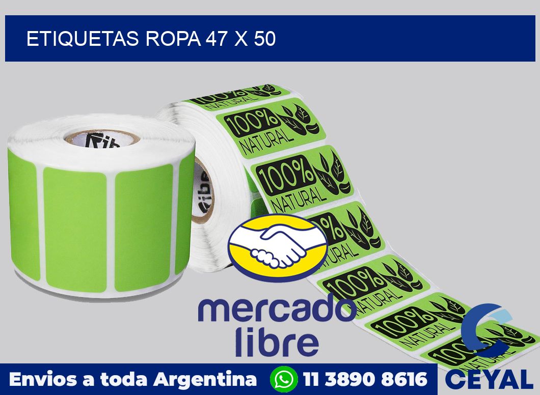 etiquetas ropa 47 x 50