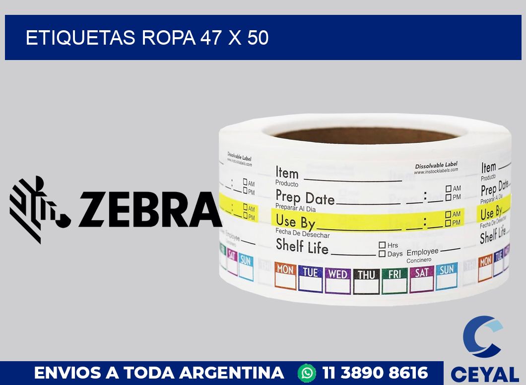 etiquetas ropa 47 x 50