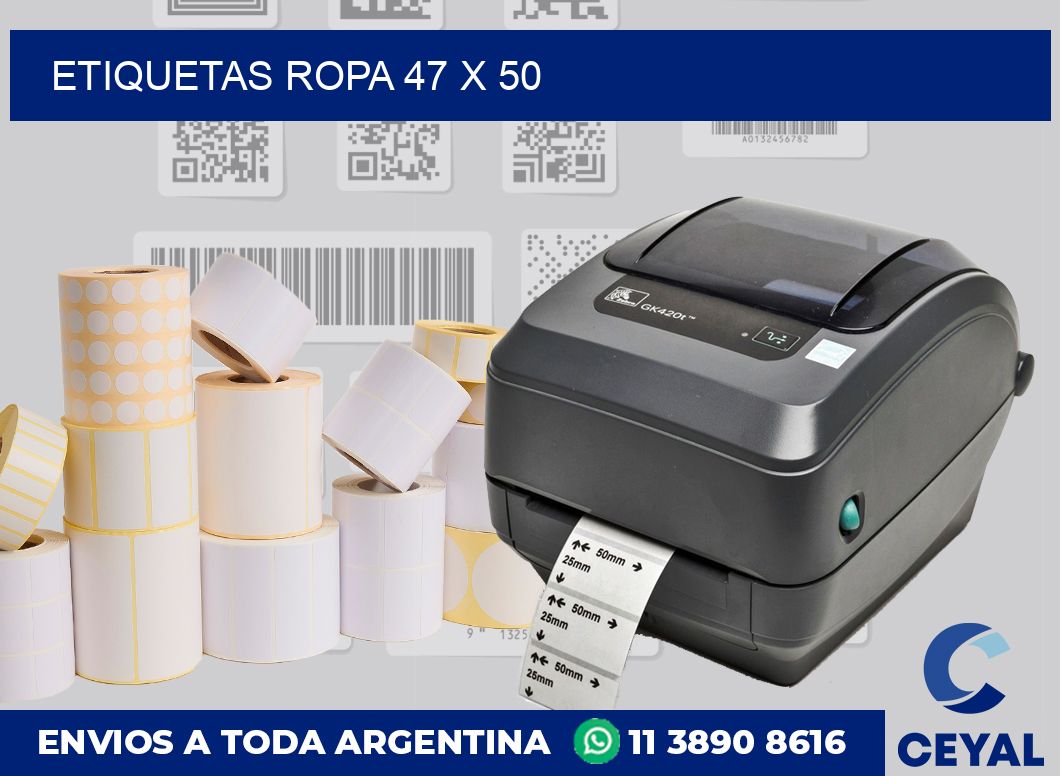 etiquetas ropa 47 x 50