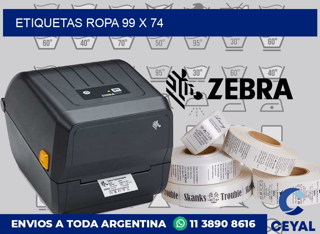 etiquetas ropa 99 x 74