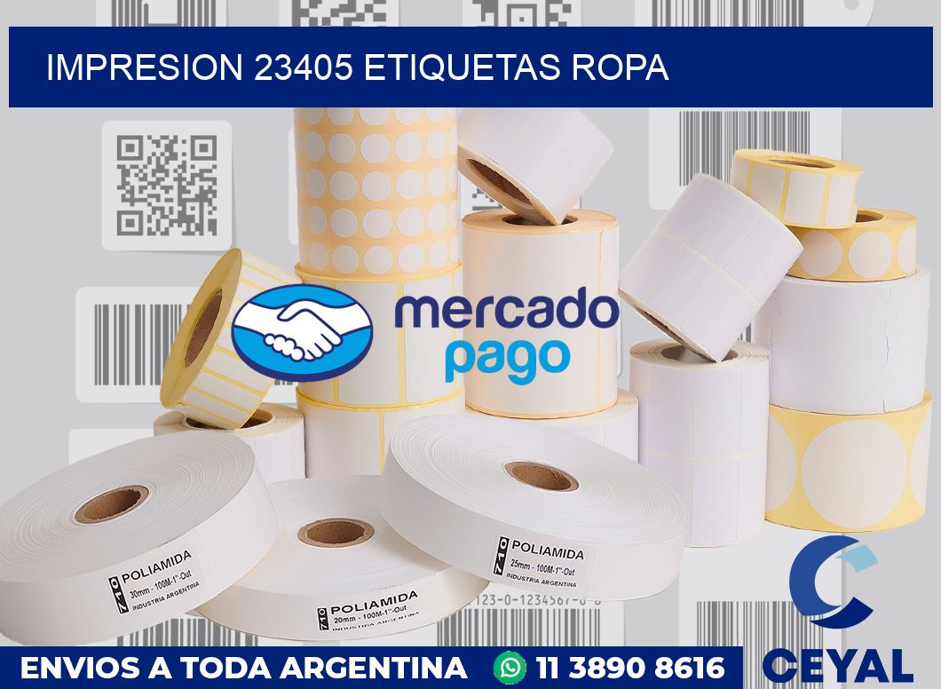 impresion 23405 etiquetas ropa