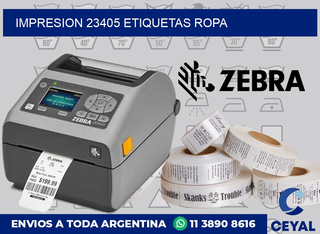 impresion 23405 etiquetas ropa