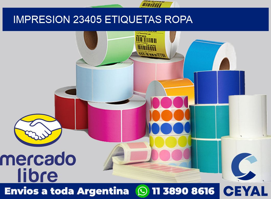 impresion 23405 etiquetas ropa