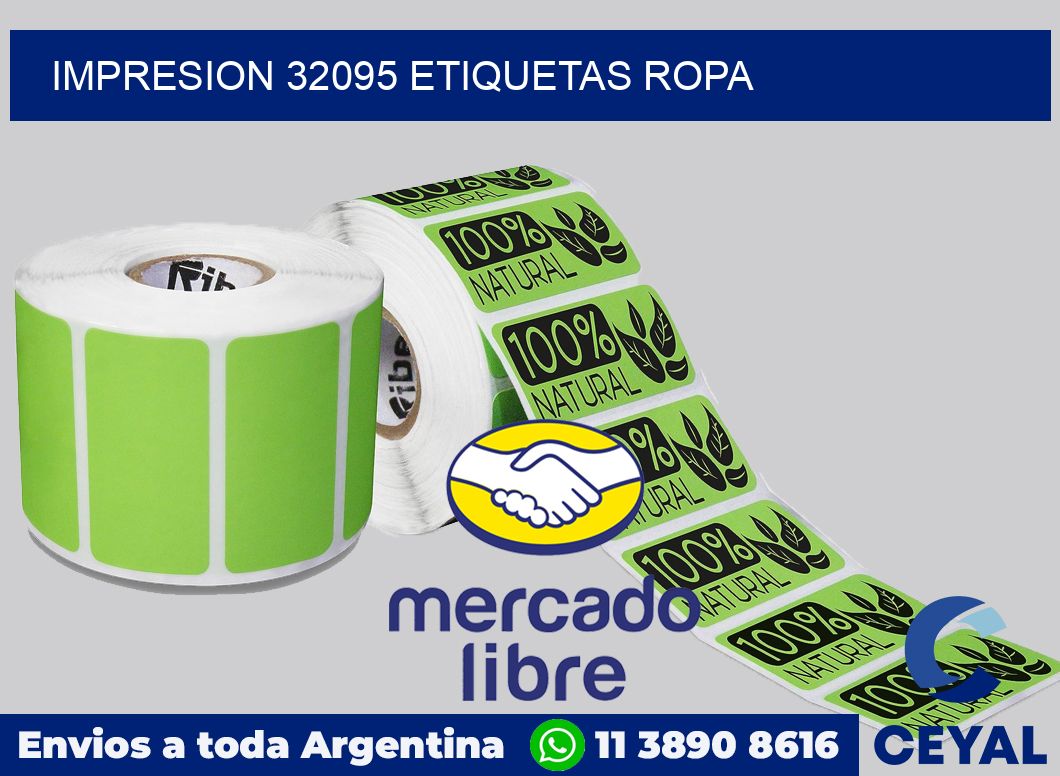 impresion 32095 etiquetas ropa