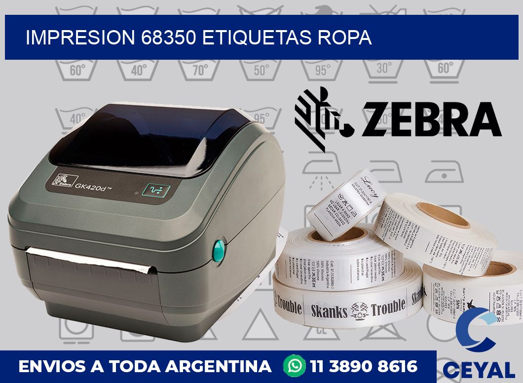 impresion 68350 etiquetas ropa