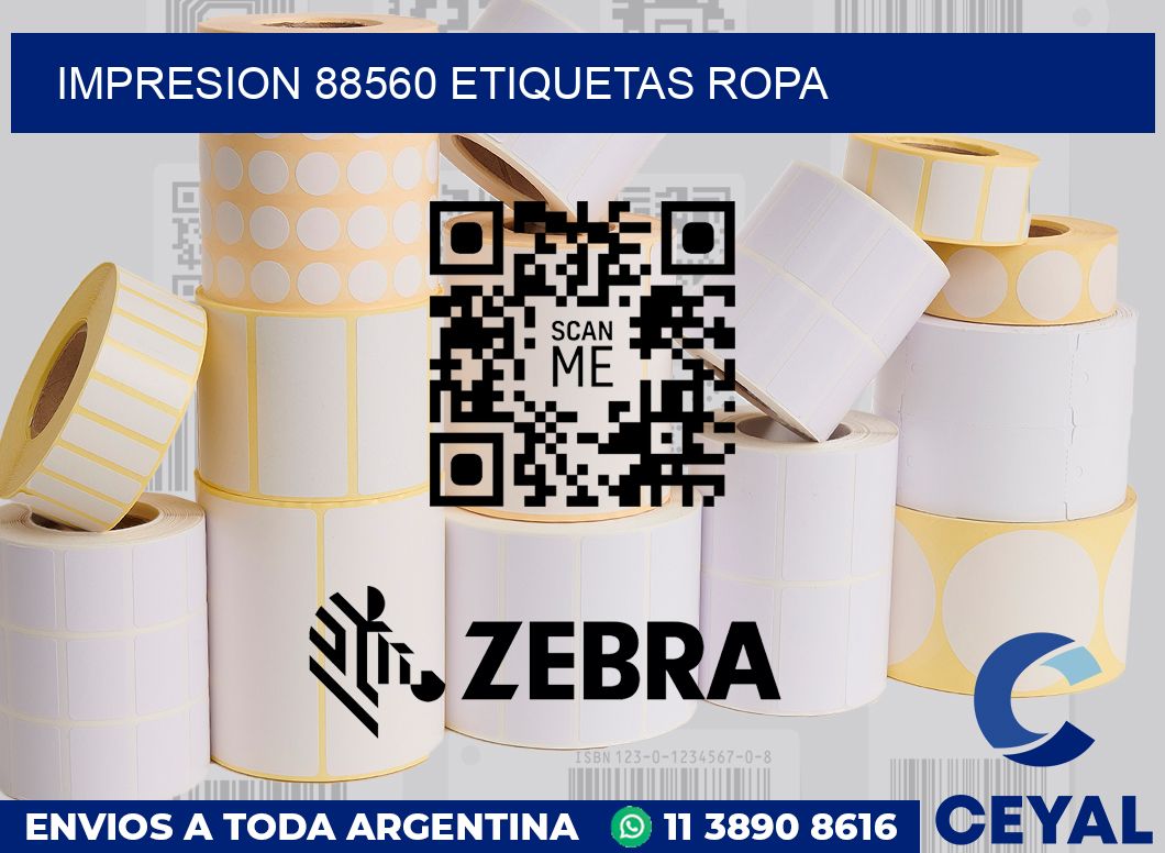 impresion 88560 etiquetas ropa