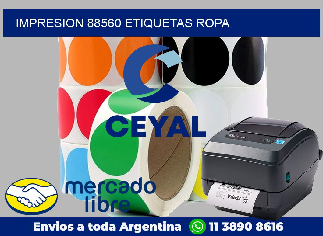 impresion 88560 etiquetas ropa