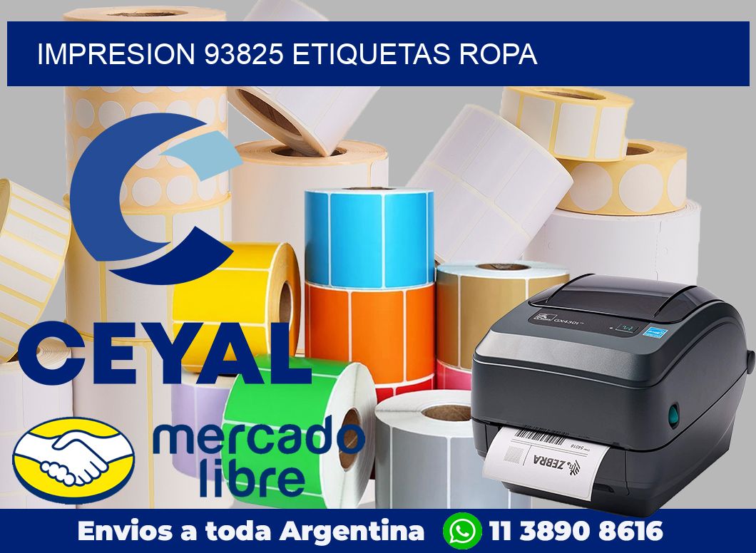 impresion 93825 etiquetas ropa