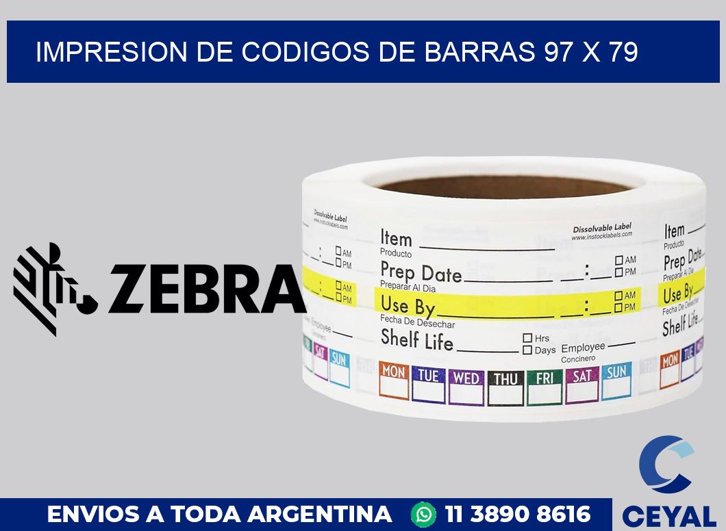 impresion de codigos de barras 97 x 79