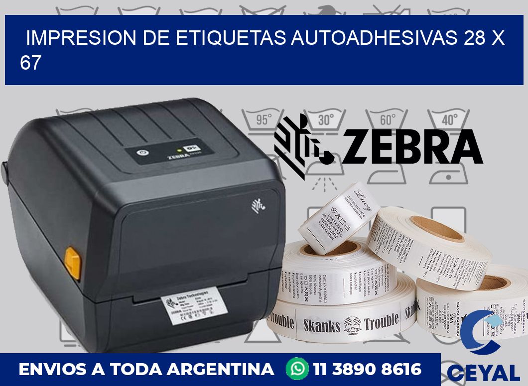 impresion de etiquetas autoadhesivas 28 x 67