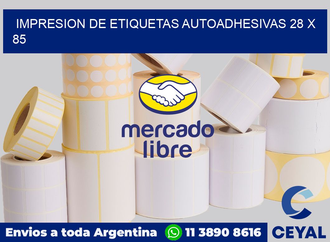 impresion de etiquetas autoadhesivas 28 x 85