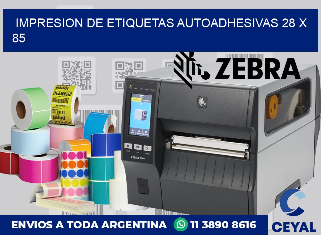 impresion de etiquetas autoadhesivas 28 x 85