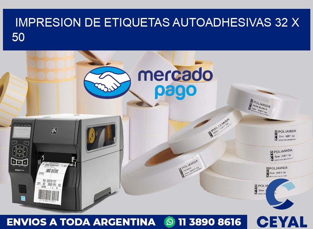 impresion de etiquetas autoadhesivas 32 x 50