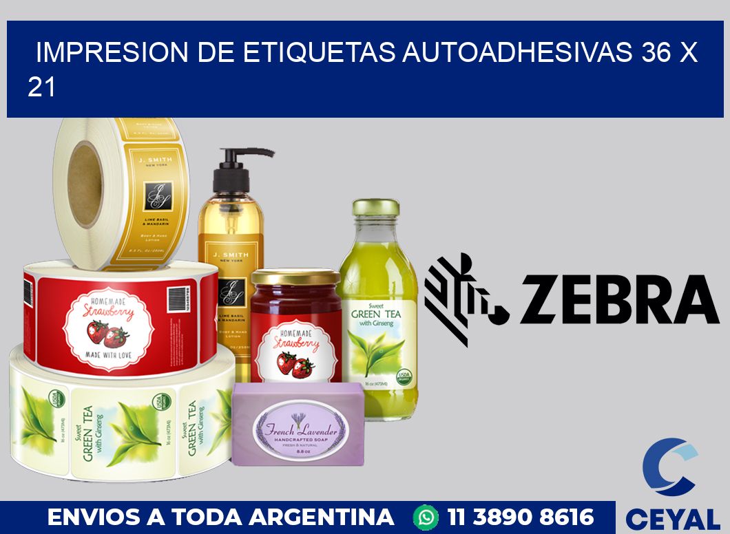 impresion de etiquetas autoadhesivas 36 x 21