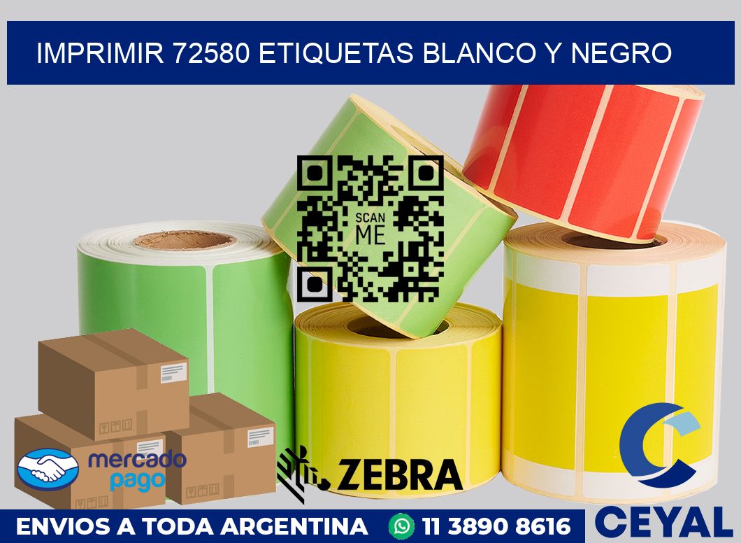 imprimir 72580 etiquetas blanco y negro