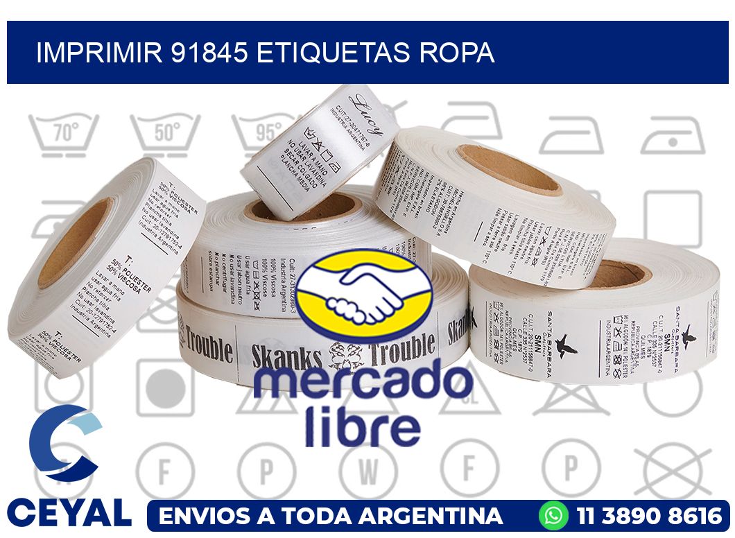 imprimir 91845 etiquetas ropa