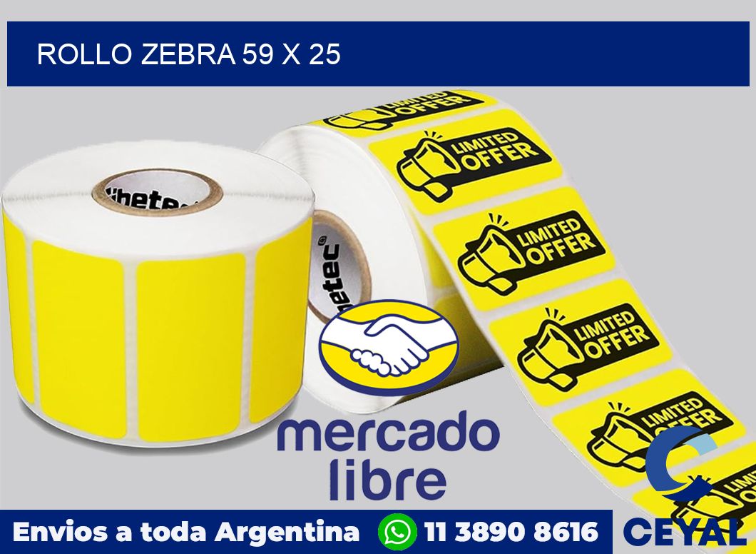 rollo zebra 59 x 25