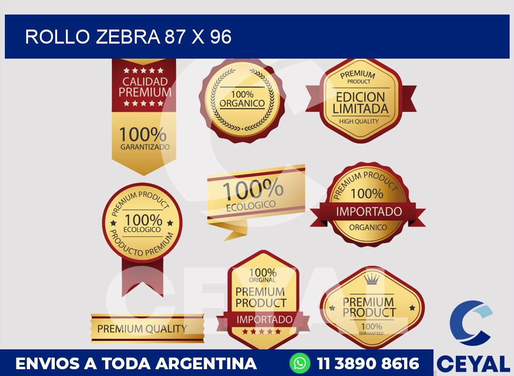 rollo zebra 87 x 96