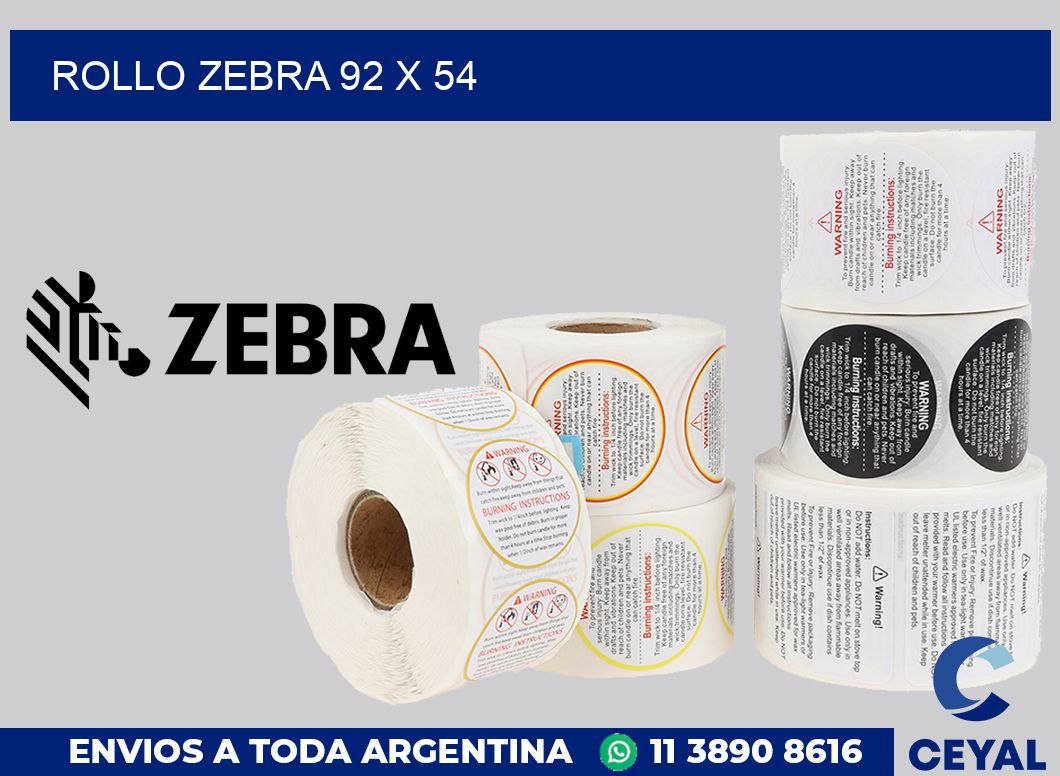 rollo zebra 92 x 54