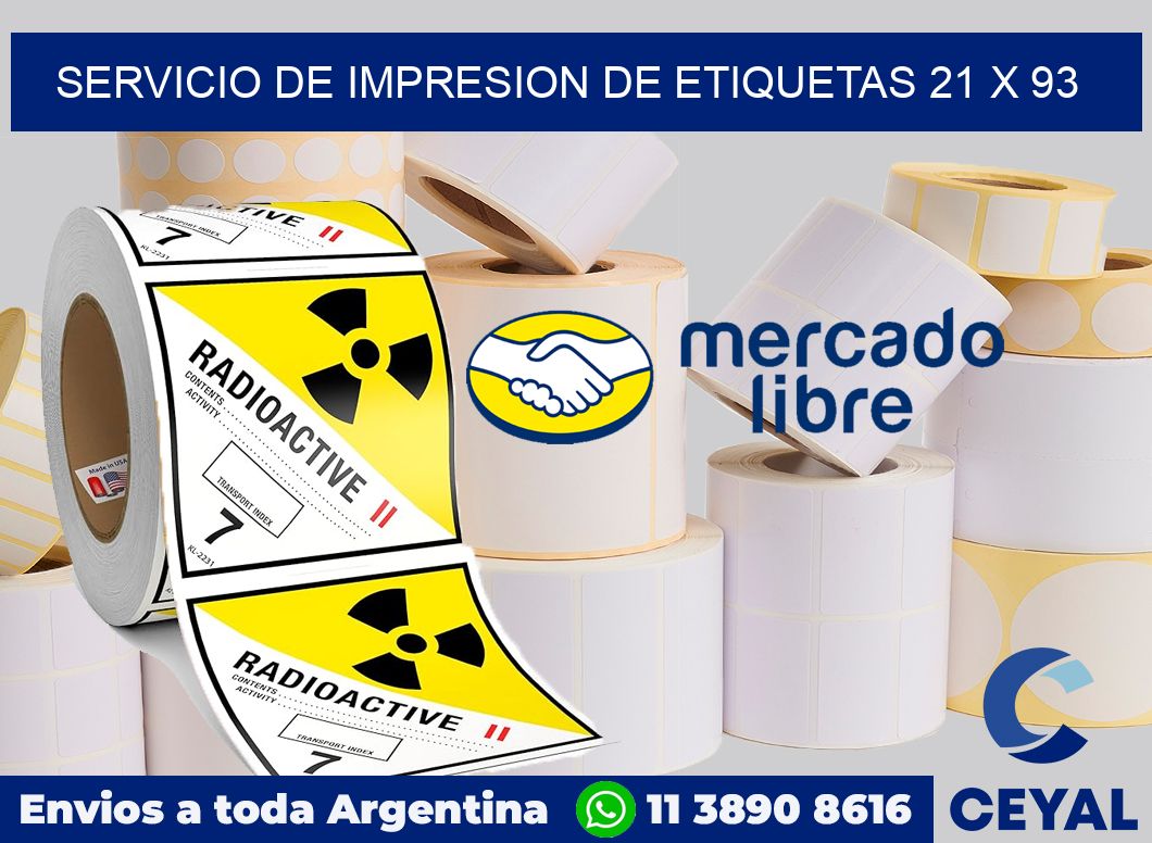 servicio de impresion de etiquetas 21 x 93