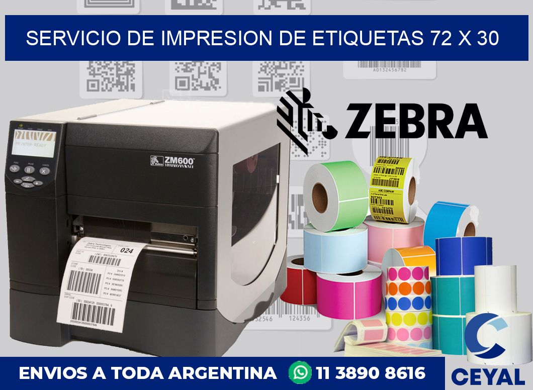 servicio de impresion de etiquetas 72 x 30