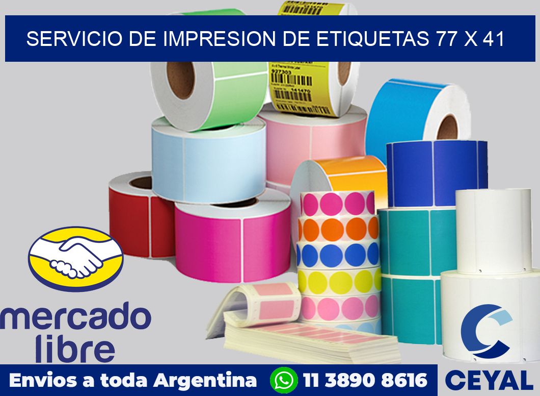 servicio de impresion de etiquetas 77 x 41