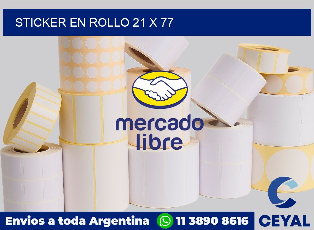 sticker en rollo 21 x 77