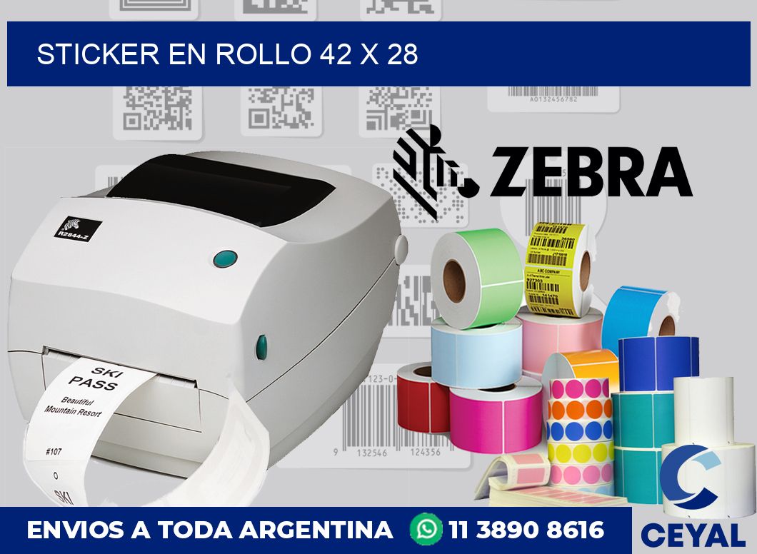 sticker en rollo 42 x 28