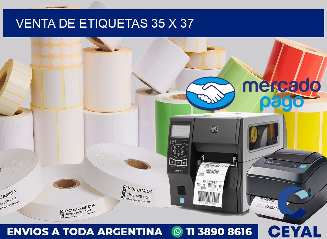 venta de etiquetas 35 x 37