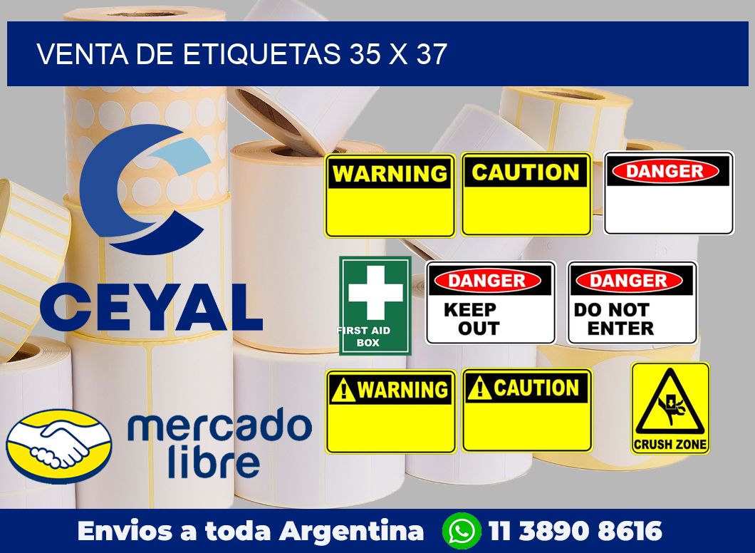venta de etiquetas 35 x 37