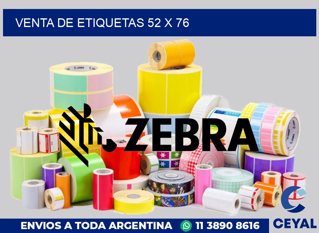 venta de etiquetas 52 x 76