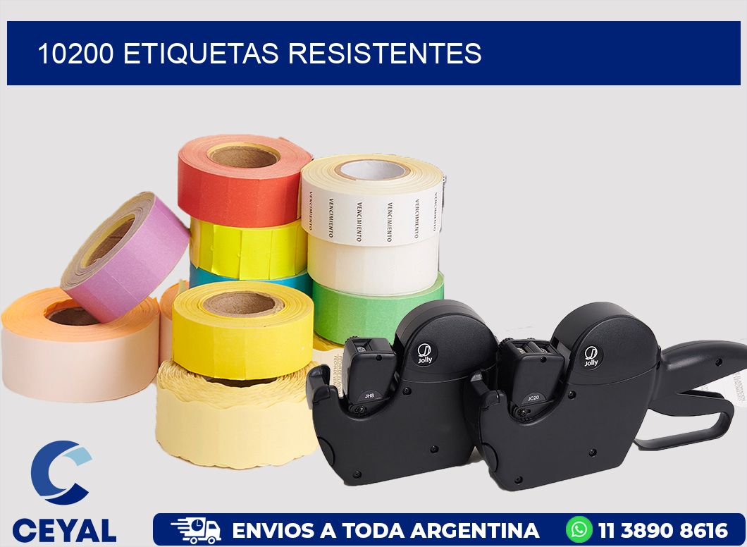 10200 ETIQUETAS RESISTENTES
