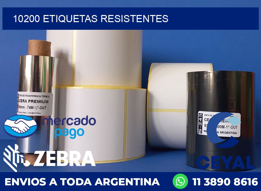 10200 ETIQUETAS RESISTENTES