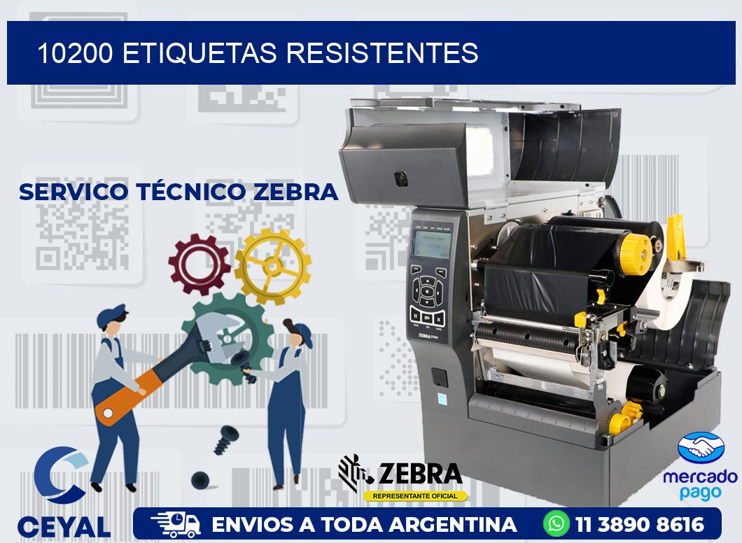 10200 ETIQUETAS RESISTENTES