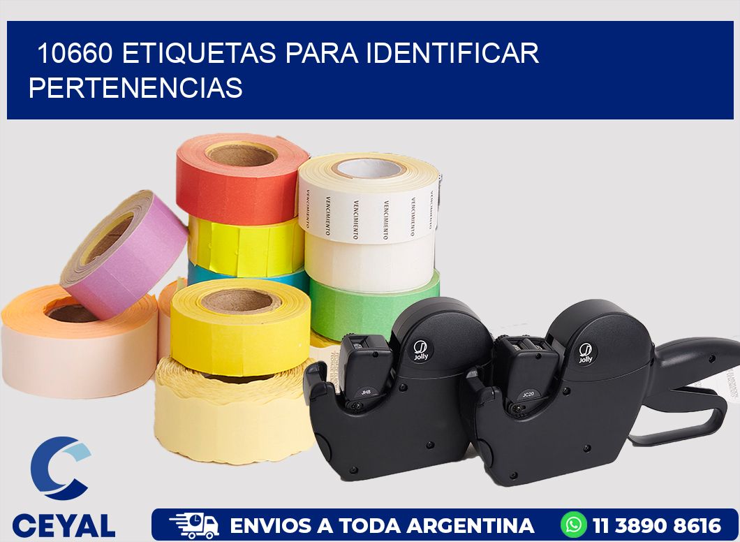 10660 ETIQUETAS PARA IDENTIFICAR PERTENENCIAS