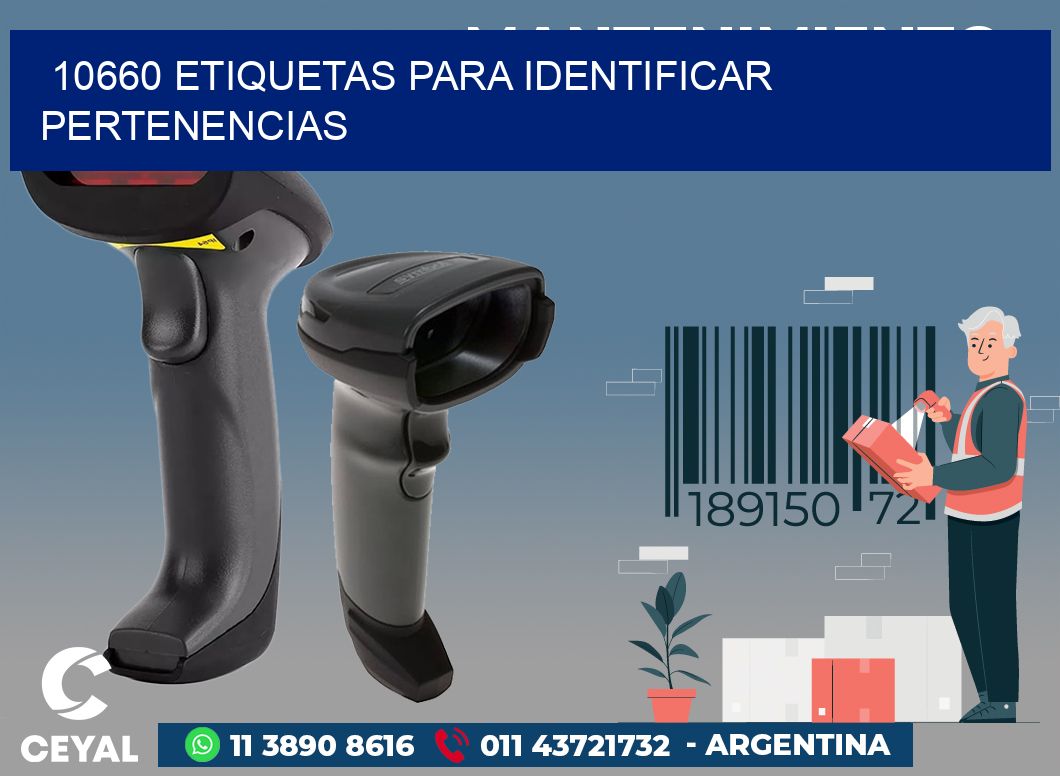 10660 ETIQUETAS PARA IDENTIFICAR PERTENENCIAS