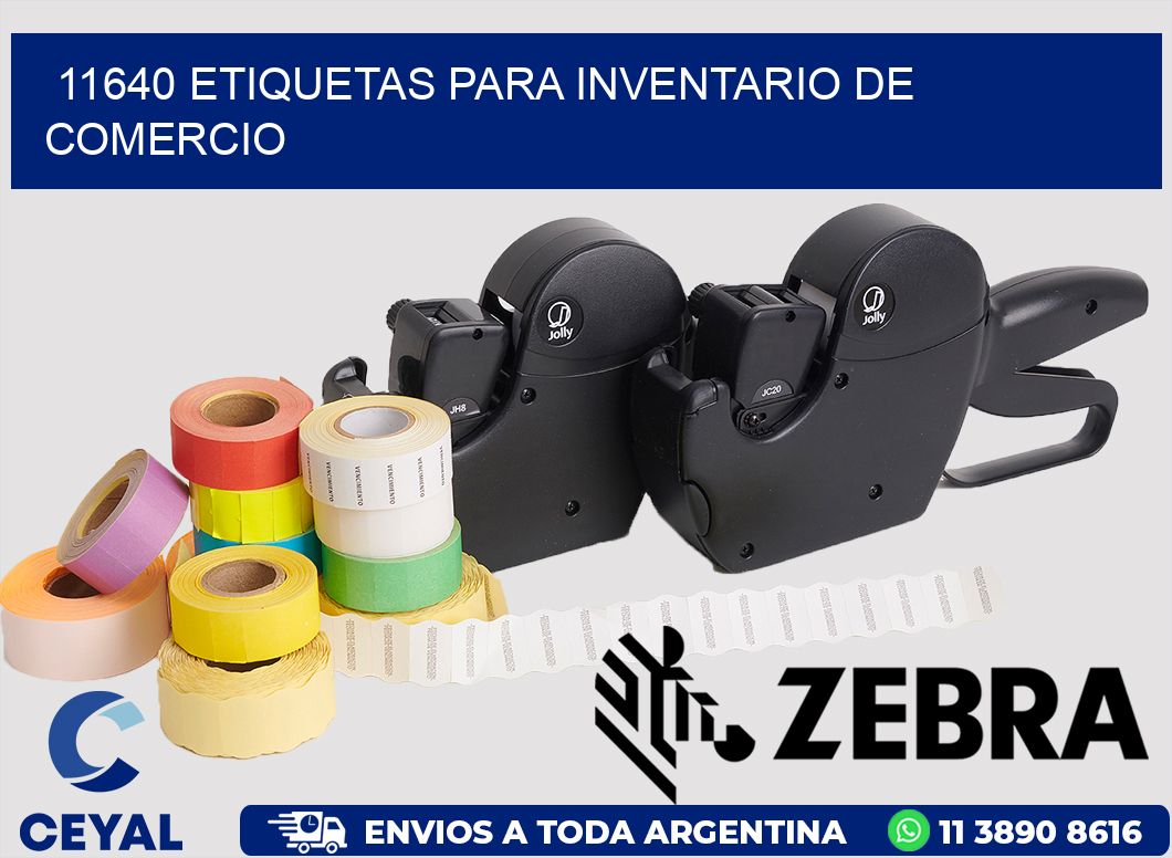 11640 ETIQUETAS PARA INVENTARIO DE COMERCIO