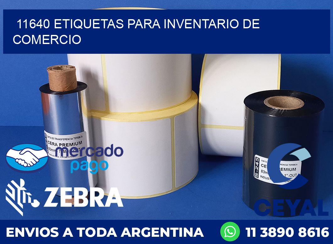 11640 ETIQUETAS PARA INVENTARIO DE COMERCIO