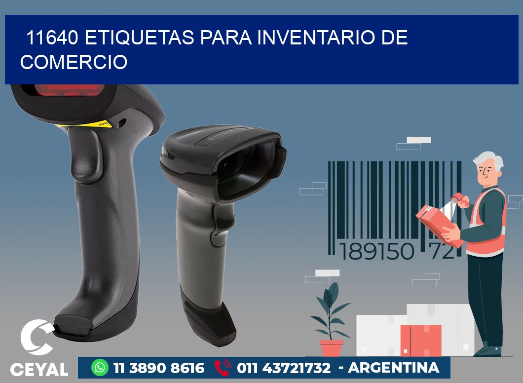 11640 ETIQUETAS PARA INVENTARIO DE COMERCIO